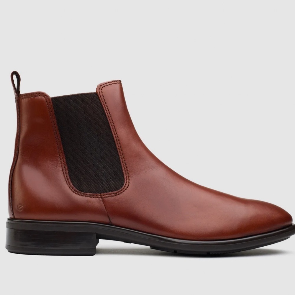 NWT! Ecco Brown Citytray Boots for Men - Size 43 (US9-9.5) 🛵